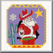 cross stitch pattern Southwest Santa