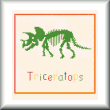cross stitch pattern Triceratops