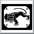 cross stitch pattern Black Panther