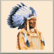 cross stitch pattern Crow Chief