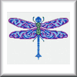 cross stitch pattern Dragonfly