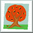 cross stitch pattern Fall Tree