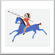 cross stitch pattern Native Hunter