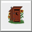 Cross stitch pattern Outhouse