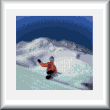 cross stitch pattern Whistler Mountain boarder