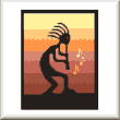 cross stitch pattern Kokopelli