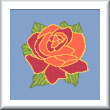 cross stitch pattern Native Rose