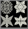 cross stitch pattern Snowflakes 9