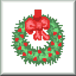 cross stitch pattern Wreath
