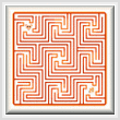 cross stitch pattern Mouse Maze