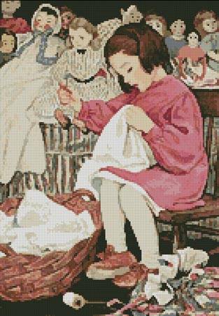 cross stitch pattern Busy Bee