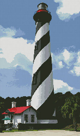 cross stitch pattern St Augustine Lighthouse