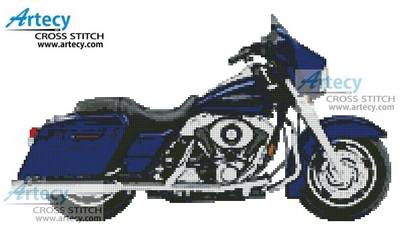 cross stitch pattern 2006 Harley Davidson Street Glide