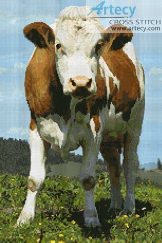 cross stitch pattern Cow 2