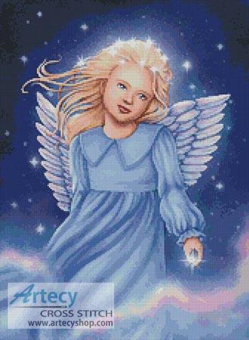 cross stitch pattern Angel of the Air and Heavens
