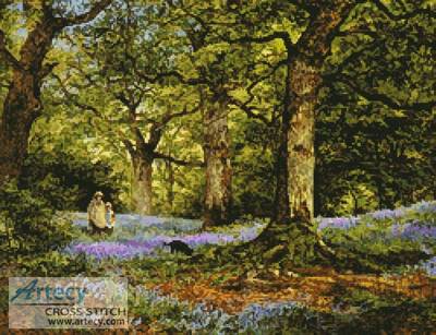 cross stitch pattern Blue Bells