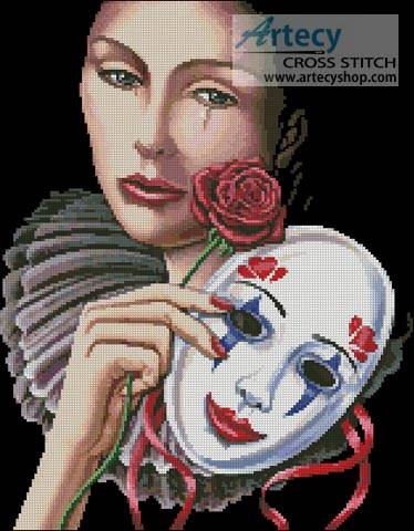 cross stitch pattern Behind the Mask