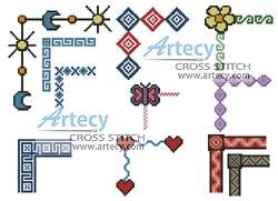 cross stitch pattern Border Collection