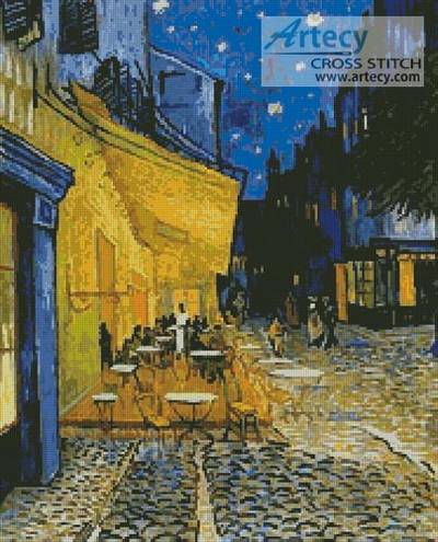 cross stitch pattern Cafe Terrace