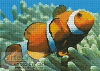 cross stitch pattern Clownfish