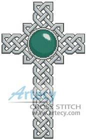 Artecy Cross Stit
ch. Celtic Cross August Counted Cross Stitch