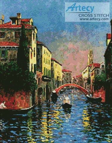 cross stitch pattern Colourful Highway