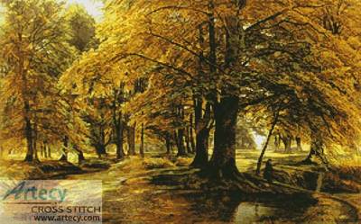 cross stitch pattern Crossing the Brook