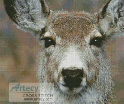 cross stitch pattern Deer Face