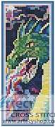 cross stitch pattern Dragon Bookmark
