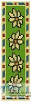 cross stitch pattern Daisy Bookmark