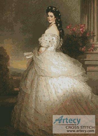 cross stitch pattern Empress Elisabeth