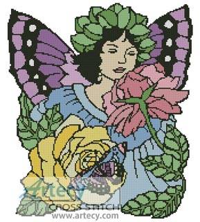 cross stitch pattern Flower Fairy 2
