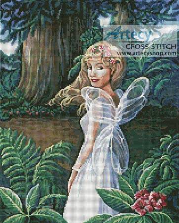 cross stitch pattern Forest Fairy