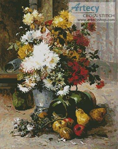 cross stitch pattern Grand Bouquet of Flowers