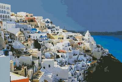 cross stitch pattern Greece 2