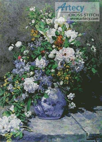 cross stitch pattern Great Vase of Flowers