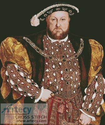 cross stitch pattern Henry the VIII