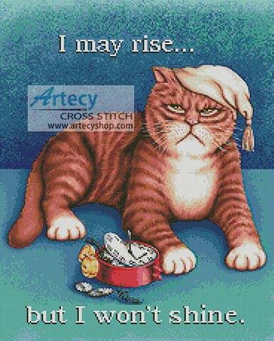 cross stitch pattern I May Rise...