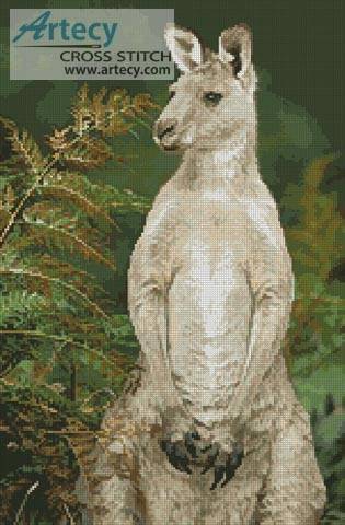 cross stitch pattern Kangaroo Photo
