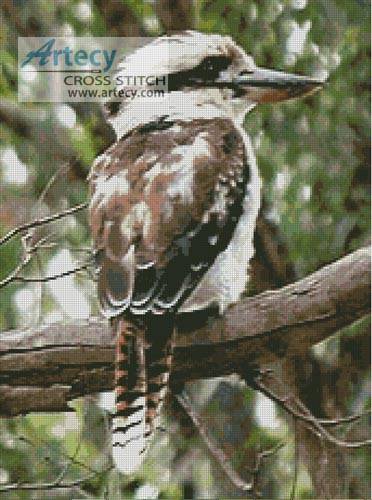 cross stitch pattern Kookaburra