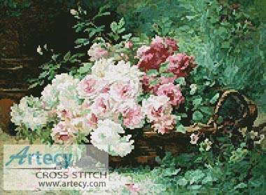 cross stitch pattern Les Roses du Jardin
