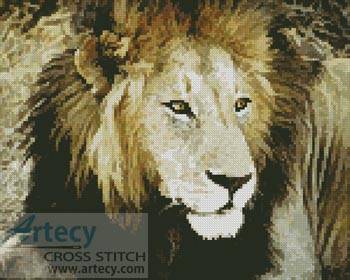 cross stitch pattern Lion 4