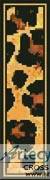 cross stitch pattern Leopard Bookmark