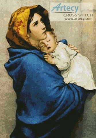 cross stitch pattern Madonna of the Streets