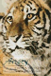 cross stitch pattern Mini Bengal Tiger Cub