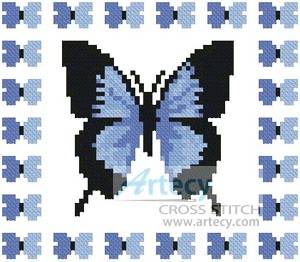cross stitch pattern Mini Butterfly Sampler 2