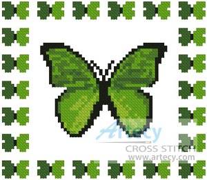 cross stitch pattern Mini Butterfly Sampler 3