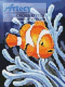 cross stitch pattern Mini Clownfish 2
