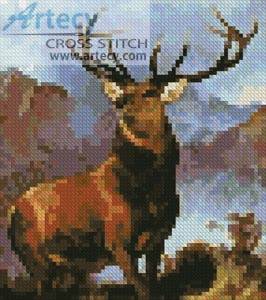 cross stitch pattern Mini Monarch of the Glen