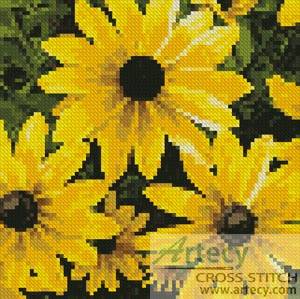 cross stitch pattern Mini Black-eyed Susan